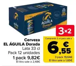 Carrefour EL ÁGUILA Cerveza Dorada oferta