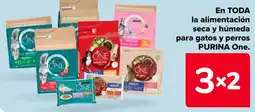 Carrefour PURINA ONE En toda la alimentación seca y húmeda para gatos y perros oferta