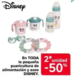 Carrefour DISNEY En toda la pequeña puericultura de alimentación y aseo oferta