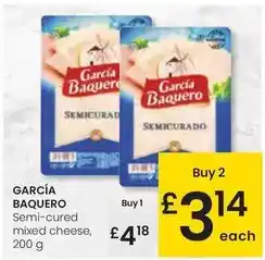 Eroski García baquero - semi-cured mixed cheese oferta