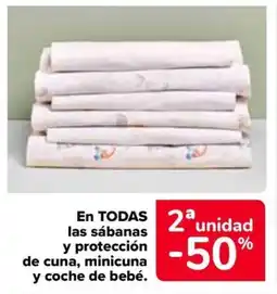 Carrefour En todas las sábanas y protección y coche de bebé. oferta