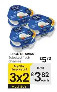 Eroski Burgo de arias - selected fresh cheese oferta