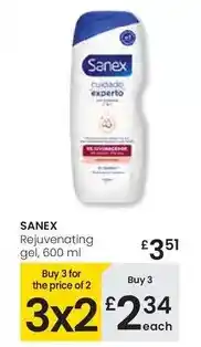 Eroski Sanex - rejuvenating gel oferta