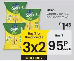 Eroski Hero - organic corn & oat snack oferta