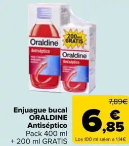 Carrefour ORALDINE Enjuague bucal Antiséptico oferta