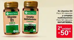 Carrefour NATURTIERRA Vitamina D3 y complejo multivitamínico oferta