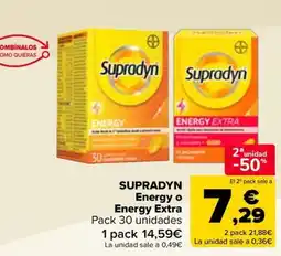 Carrefour SUPRADYN Energy o Energy Extra oferta