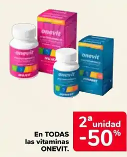 Carrefour ONEVIT En todas las vitaminas oferta