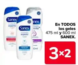 Carrefour SANEX En todos los geles oferta