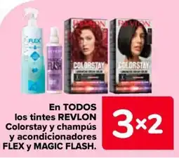 Carrefour En todos los tintes revlon colorstay y champús y acondicionadores flex y magic flash. oferta