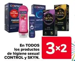Carrefour CONTROL y SKYN En todos los productos de higiene sexual oferta