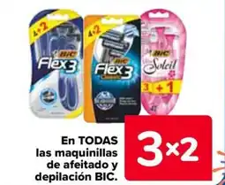 Carrefour BIC En todas las maquinillas de afeitado y depilación oferta