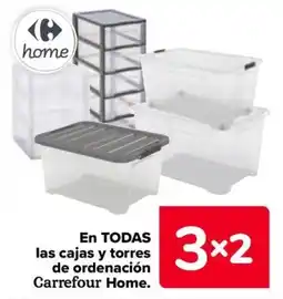 Carrefour En todas las cajas y torres de ordenación carrefour home. oferta