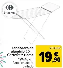 Carrefour Tendedero de aluminio 20 m Carrefour Home oferta