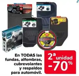 Carrefour En todas las fundas, alfombras, cubrevolantes y respaldos para automóvil. oferta