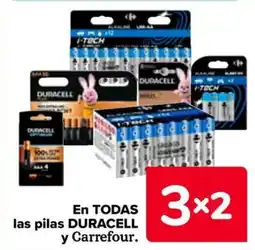 Carrefour DURACELL En todas las pilas oferta