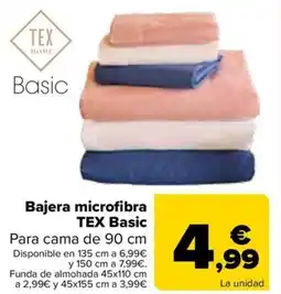 Carrefour TEX Basic Bajera microfibra oferta