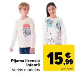 Carrefour Pijama licencia infantil oferta