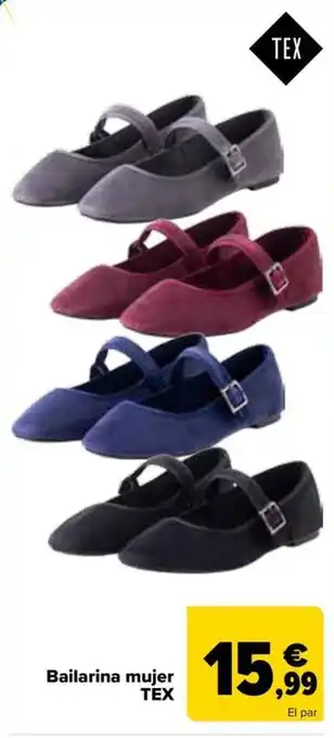Carrefour TEX Bailarina mujer oferta