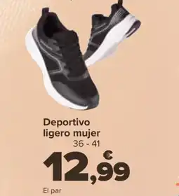 Carrefour Deportivo ligero mujer oferta