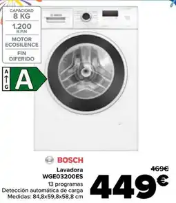 Carrefour BOSCH Lavadora WGE03200ES oferta