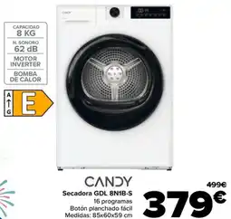 Carrefour CANDY Secadora GDL 8N1B-S oferta