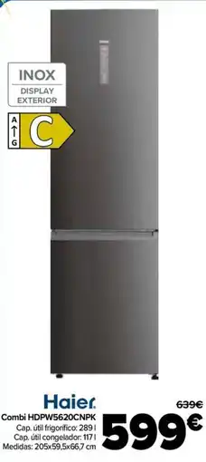 Carrefour HAIER Combi HDPW5620CNPK oferta