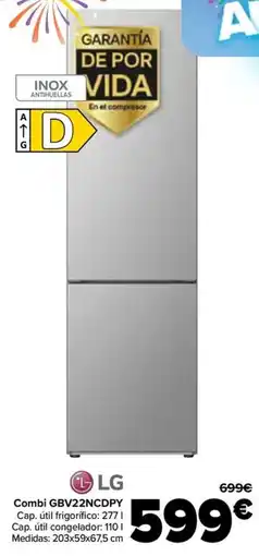 Carrefour LG Combi GBV22NCDPY oferta