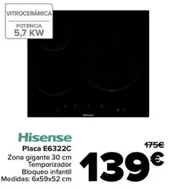 Carrefour HISENSE Placa E6322C oferta