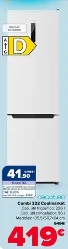 Carrefour CECOTEC Combi 322 Coolmarket oferta
