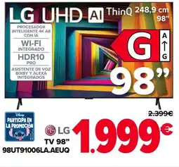 Carrefour LG Tv 98" 98UT91006LA.AEUQ oferta