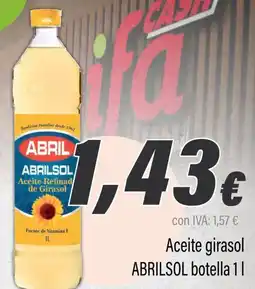 Cash Ifa ABRILSOL Aceite girasol oferta