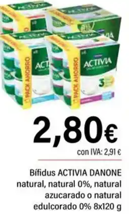 Cash Ifa DANONE Activia bífidus natural, natural 0%, natural azucarado o natural edulcorado 0% oferta
