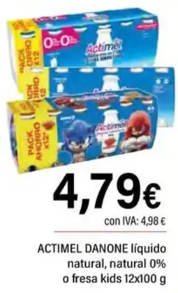 Cash Ifa DANONE Actimel líquido natural, natural 0% o fresa kids oferta