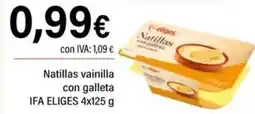 Cash Ifa IFA ELIGES Natillas vainilla con galleta oferta