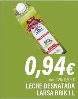 Cash Ifa LARSA Leche desnatada oferta