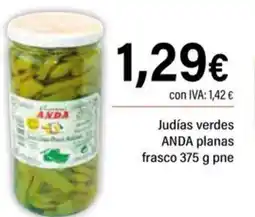 Cash Ifa ANDA Judías verdes planas frasco oferta