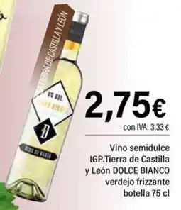 Cash Ifa DOLCE BIANCO Vino semidulce IGP.Tierra de Castilla y León verdejo frizzante oferta