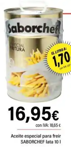 Cash Ifa SABORCHEF Aceite especial para freir oferta
