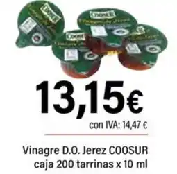 Cash Ifa COOSUR Vinagre D.O. Jerez caja 200 tarrinas oferta