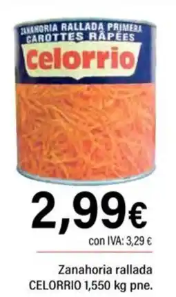 Cash Ifa CELORRIO Zanahoria rallada oferta