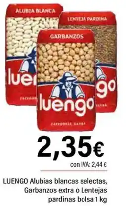Cash Ifa LUENGO Alubias blancas selectas, Garbanzos extra o Lentejas pardinas oferta