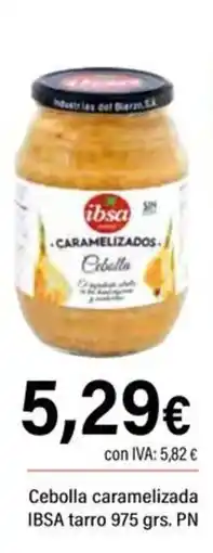 Cash Ifa IBSA Cebolla caramelizada tarro oferta