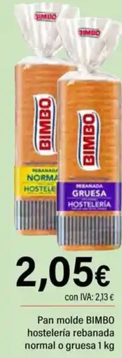 Cash Ifa BIMBO Pan molde hostelería rebanada normal o gruesa oferta