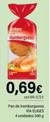 Cash Ifa IFA ELIGES Pan de hamburguesa oferta