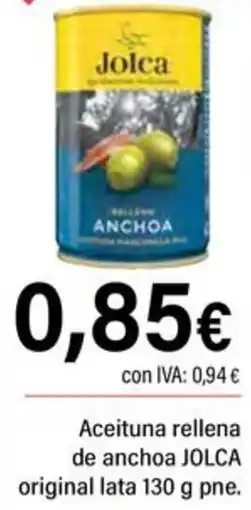 Cash Ifa JOLCA Aceituna rellena de anchoa original oferta