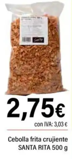Cash Ifa SANTA RITA Cebolla frita crujiente oferta