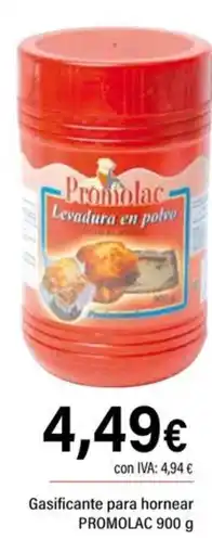 Cash Ifa PROMOLAC Gasificante para hornear oferta