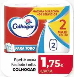 Spar Tenerife Colhogar - papel de cocina para todo 2 rollos oferta