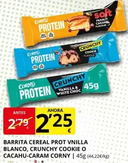 Supermercados MAS Corny - barrita cereal prot villa blanco oferta